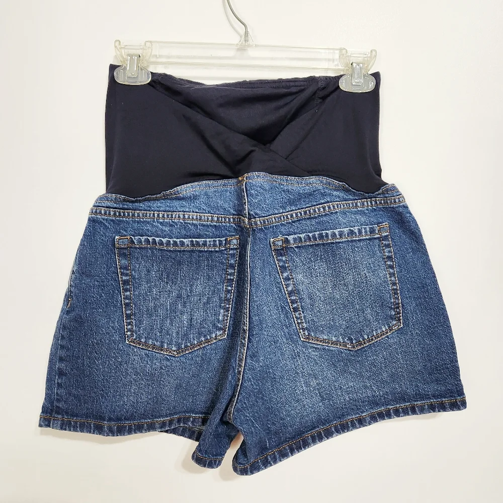 Isabel Maternity | Denim Maternity Shorts Size 10